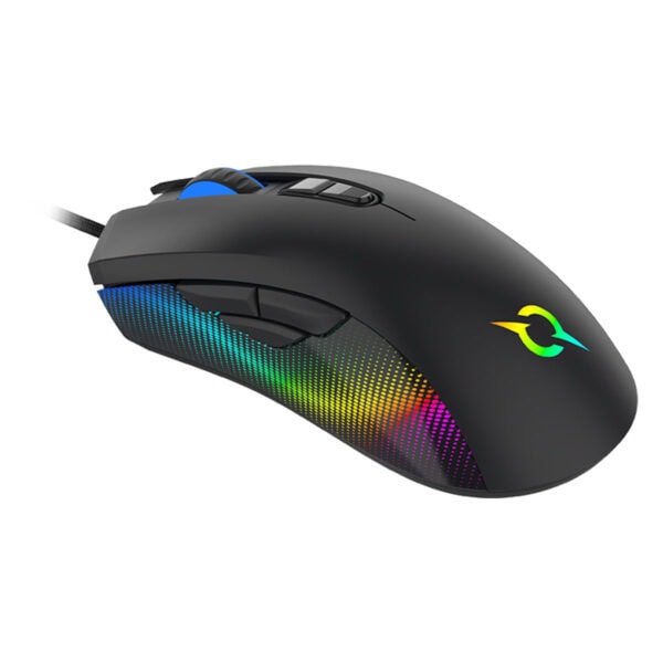 Yüksek performanslı oyun faresinde renkli RGB aydınlatmalı tasarım ve ergonomik yapım. Çoklu tuşlar ve hassasia wheel ile hassas kontrol imkanı sağlar. Oyuncular için ideal mouse modelidir.