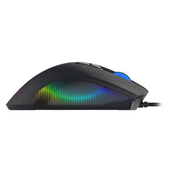 Yüksek performanslı RGB aydınlatmalı gaming mouse, ergonomik tasarım ve hassas sensör ile oyuncular için ideal. Çok çeşitli renk ve LED efektleri ile özelleştirilebilir.