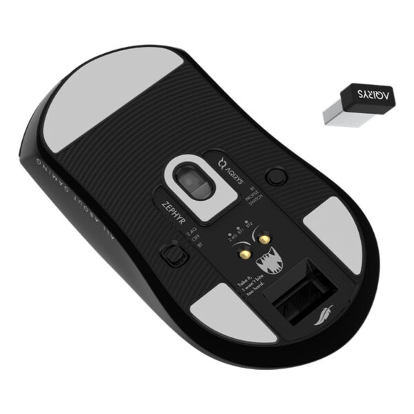 Yüksek çözünürlüklü kablosuz lazer mouse ve USB bağlantı adaptörü, ergonomik tasarım, hızlı tepki süresi ve çeşitli bağlantı seçenekleri ile bilgisayar kullanımını sağlar.