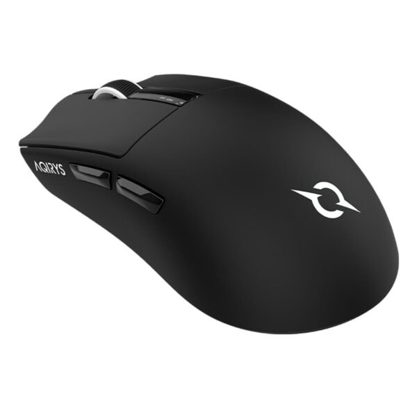 Yüksek performanslı kablosuz gaming mouse, siyah renk, ergonomik tasarım ve hassas sensör ile oyun ve ofis kullanımına uygun.