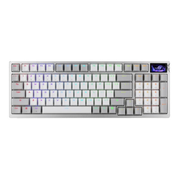 RGB aydınlatmalı bilgisayar klavyesi, mekanik tuşlar ve şık tasarım, oyun ve çalışma için ideal. Yüksek performanslı ve dayanıklı, arka aydınlatmalı ve estetik özellikleriyle dikkat çekiyor.