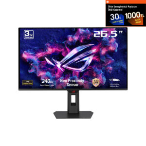 Asus Rog Strix Oled Xg27aqdmes 26.5 Inç 240hz 0.03ms 2k Qhd Adaptive Sync Qd Oled Pivot Gaming Monitör 1
