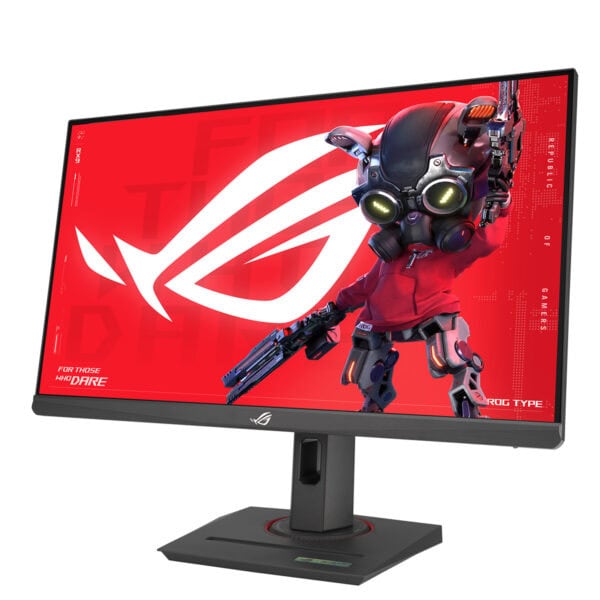 Yüksek çözünürlüklü Asus ROG oyun monitörü, 27 inç geniş ekran ve hızlı yenileme hızıyla profesyonel ve oyuncu kullanımı için ideal.