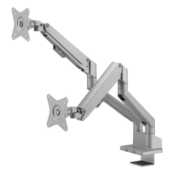 Esnek ve ayarlanabilir bilgisayar monitör askı aparatı, masaüstü ve ofis kullanımı için ergonomik ve dayanıklı. Şeffaf montaj ve geniş hareket imkanlarıyla optimize edilmiş monitör tutucu.