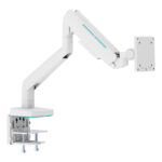 Brateck 17-49 inç Uyumlu RGB Amortisörlü Beyaz Monitör Kolu (LDT85-C012L)