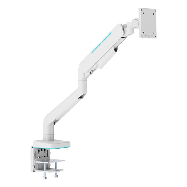 Esnek ve ergonomik dizüstü bilgisayar ekran tutucu tutucu holder, yüksekliği ayarlanabilir ve masaüstü montajlı, modern ofis kullanımı için ideal.