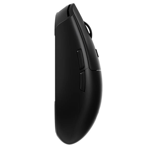 Gelişmiş özelliklere sahip siyah renkli sunum farı, detaylı düğmeler ve ergonomik tasarım ile profesyonel sunumlar için ideal.