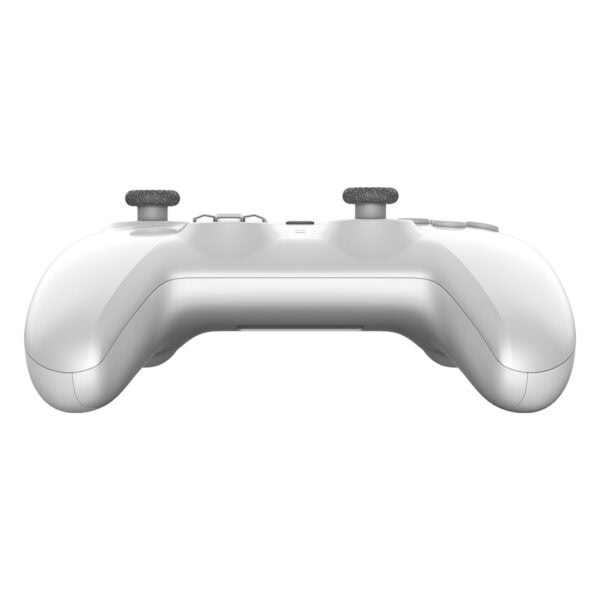 Yapay zeka ve oyun konsolu için tasarlanmış moderna beyaz oyun kumandası.