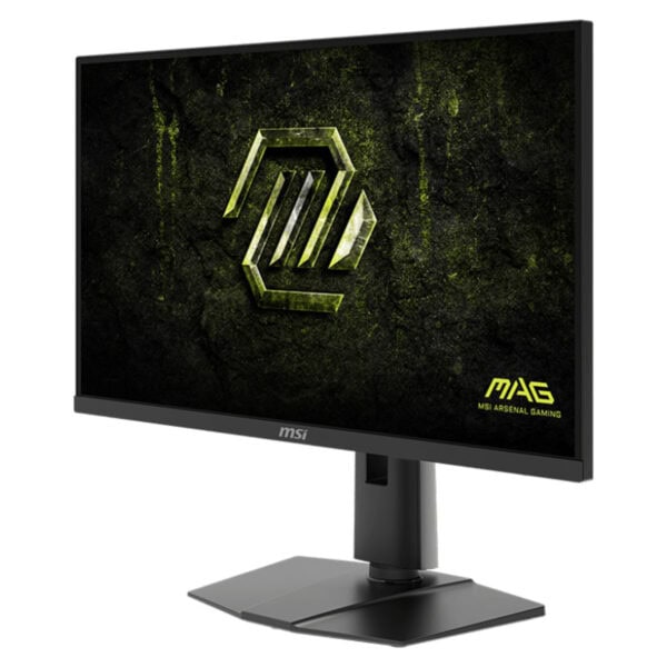 MSI ARMOR GFN Gaming Monitör, yüksek çözünürlük ve hızlı tepki süresi ile profesyonel oyun deneyimi sunar. Siyah tasarımı ve MSI logosu ile şık görünüm sağlar.