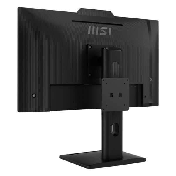 Yüksek çözünürlüklü MSI profesyonel monitör arka yüzü detaylı görsel. İş ve tasarım odaklı yüksek performanslı bilgisayar monitörü, ergonomik tasarım ve dayanıklı stand ile kullanıcı dostu.