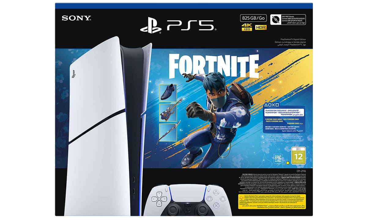 Sony PlayStation 5 Slim Digital Edition 1TB Oyun Konsolu – Fortnite V2 Bundle H1