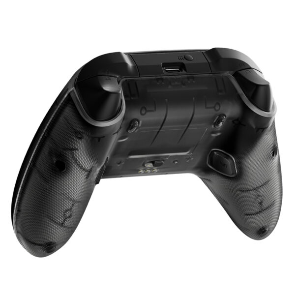 Yüksek çözünürlüklü oyun kumandası arka görünüm, Ergonomik tasarım, rahat kullanımı ve geliştirilmiş performans, Profesyonel oyuncular ve game lovers için ideal özellikler, Gaming aksesuarları ve konsol uyumlu.