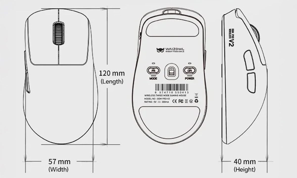 Kablo olmadan kullanımı, ergonomik tasarımıyla bilgisayar veya dizüstü bilgisayar için kablosuz mouse, rahat tutuş ve modern görünüm.