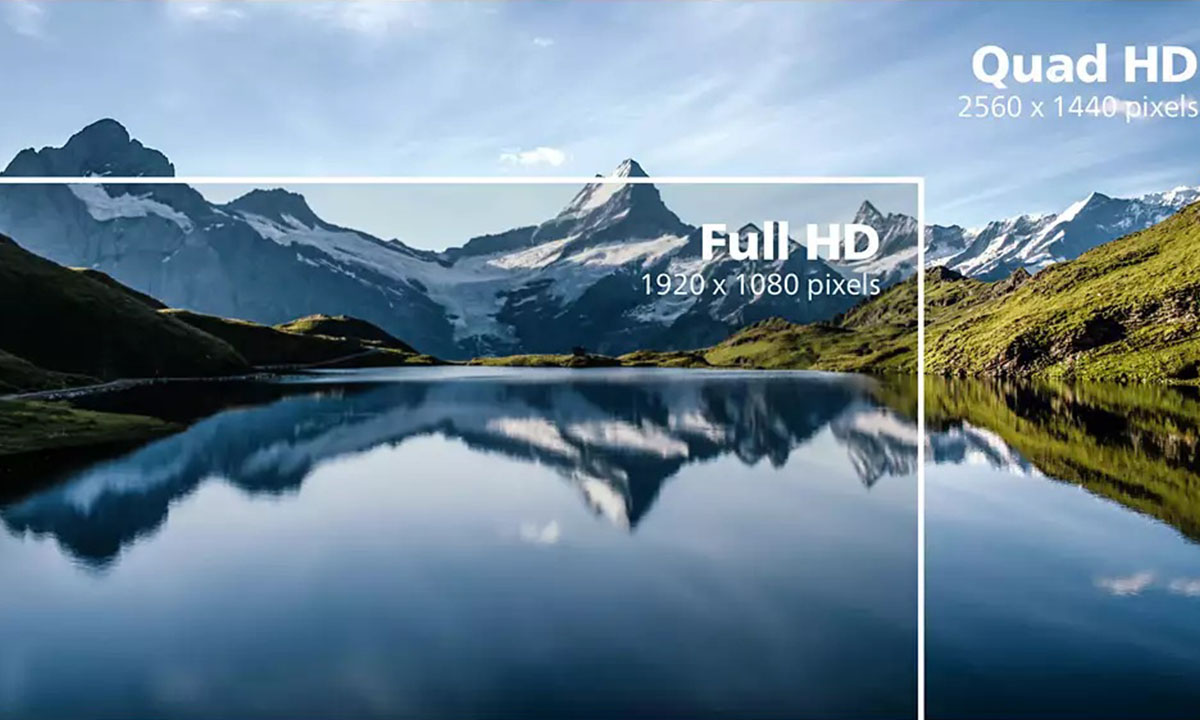 Quad HD 2560 x 1440 piksele sahip CrystalClear görüntüler