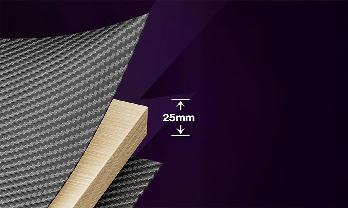 25 mm Karbon Fiber Kaplama Masa Tablası