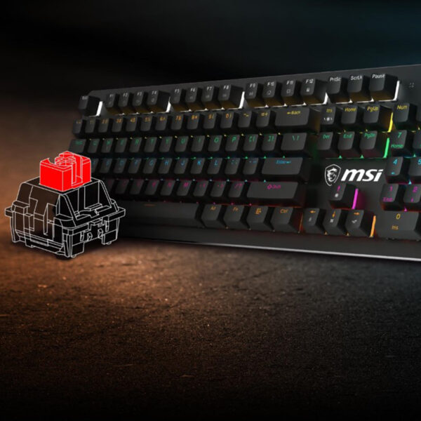 MSI FORGE GK300 Red Switch Gaming Klavye H2