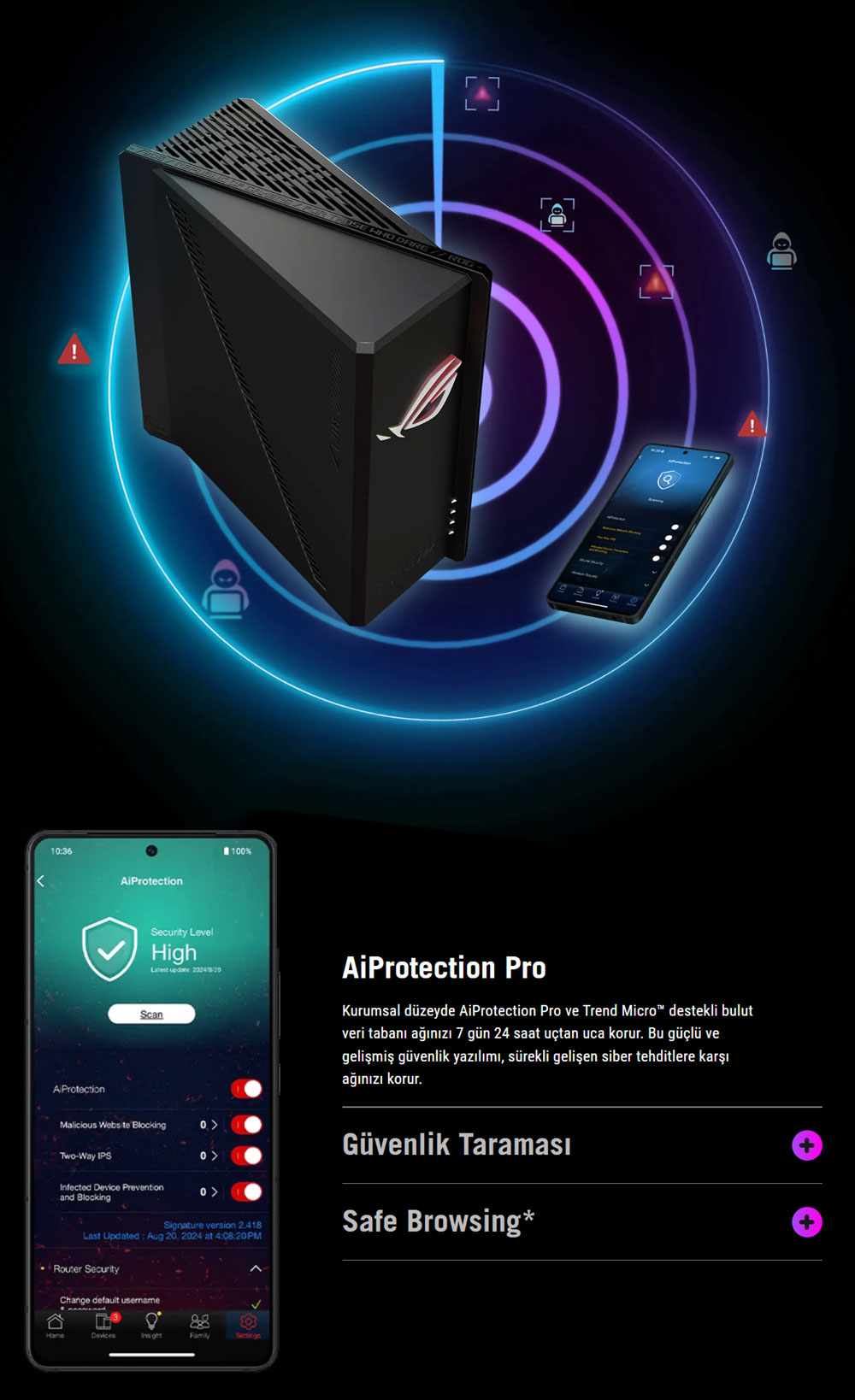 ASUS ROG Strix GS-BE18000 Gaming Router H23