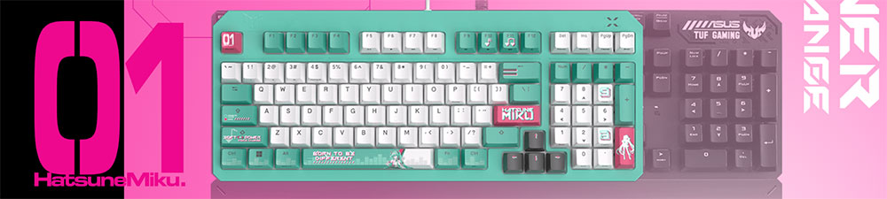 ASUS TUF Gaming K3 Gen II Hatsune Miku Edition Gaming Klavye H3
