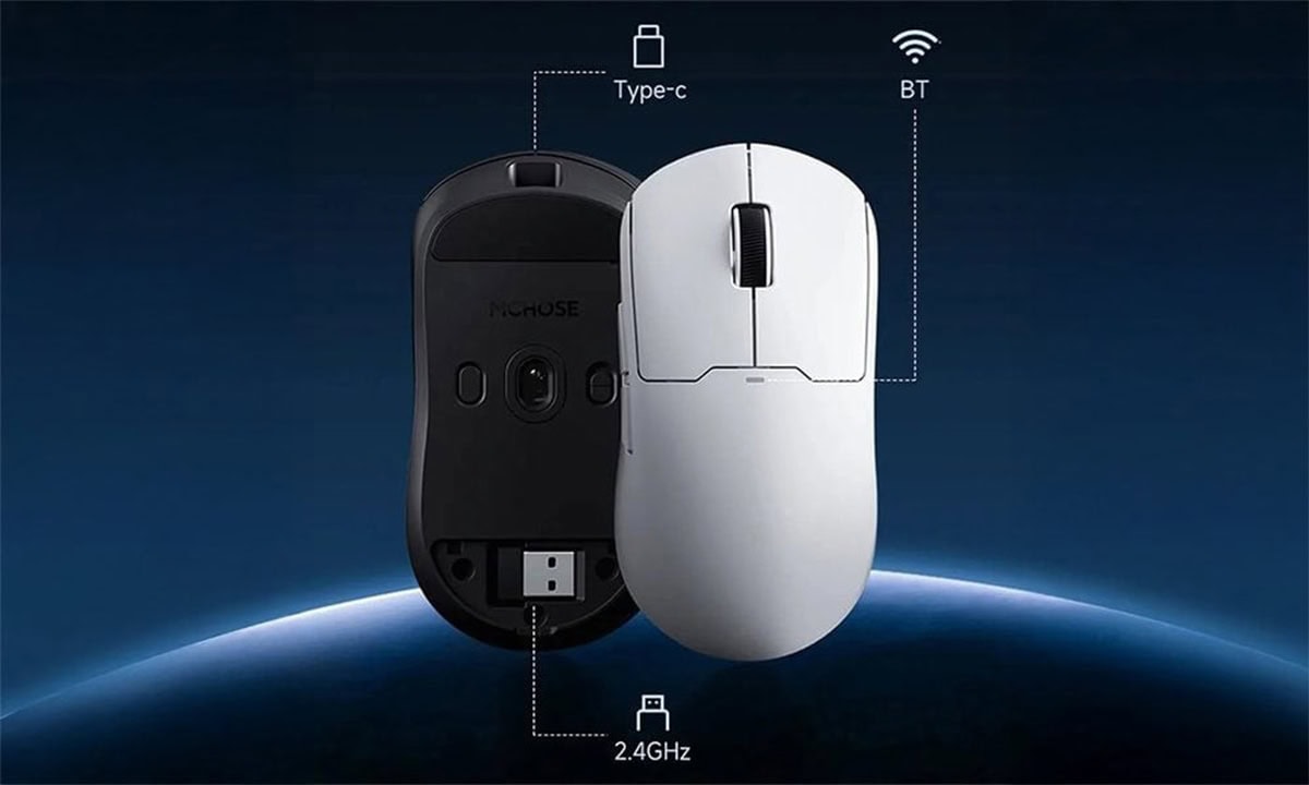 Kablosuz bilgisayar mouse ve fare, USB bağlantı, Bluetooth ve Type-C özellikleriyle modern kullanım sağlar. 2.4GHz frekans, uzun pil ömrü ve yüksek performans sunar.