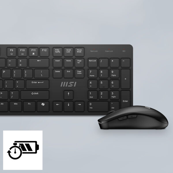 MSI FORGE K200 Wirelesss Combo Klavye Mouse Seti H6