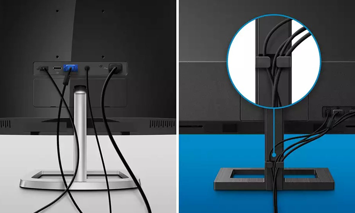 Kablo düzenleme özelliği, kablolardan kaynaklanan dağınıklığı azaltarak çalışma alanını düzenli tutar