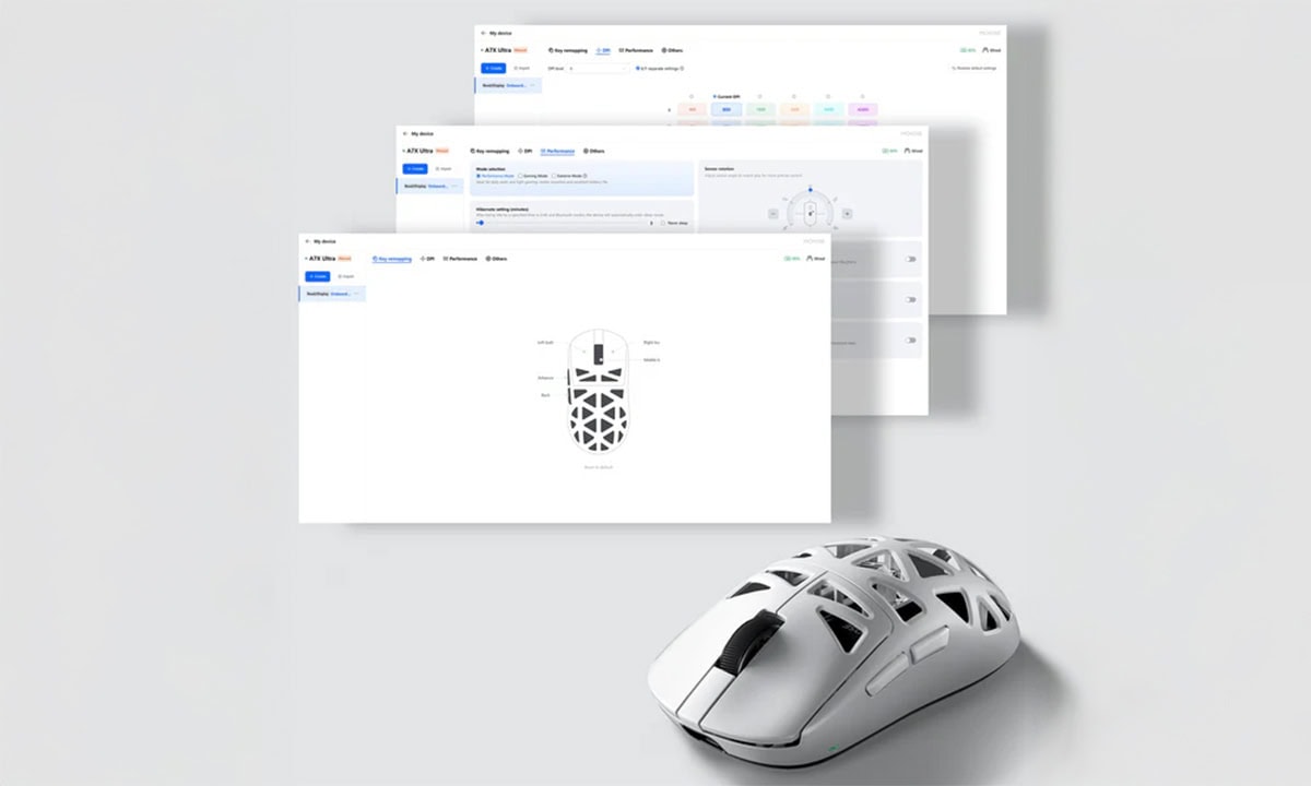 Yüksek performanslı gaming mouse ve yazılım ayarları, kişiselleştirme ve optimal kullanım için açık ve modern tasarım. Profesyonel oyuncular ve ofis kullanıcıları için ideal teknoloji çözümleri.
