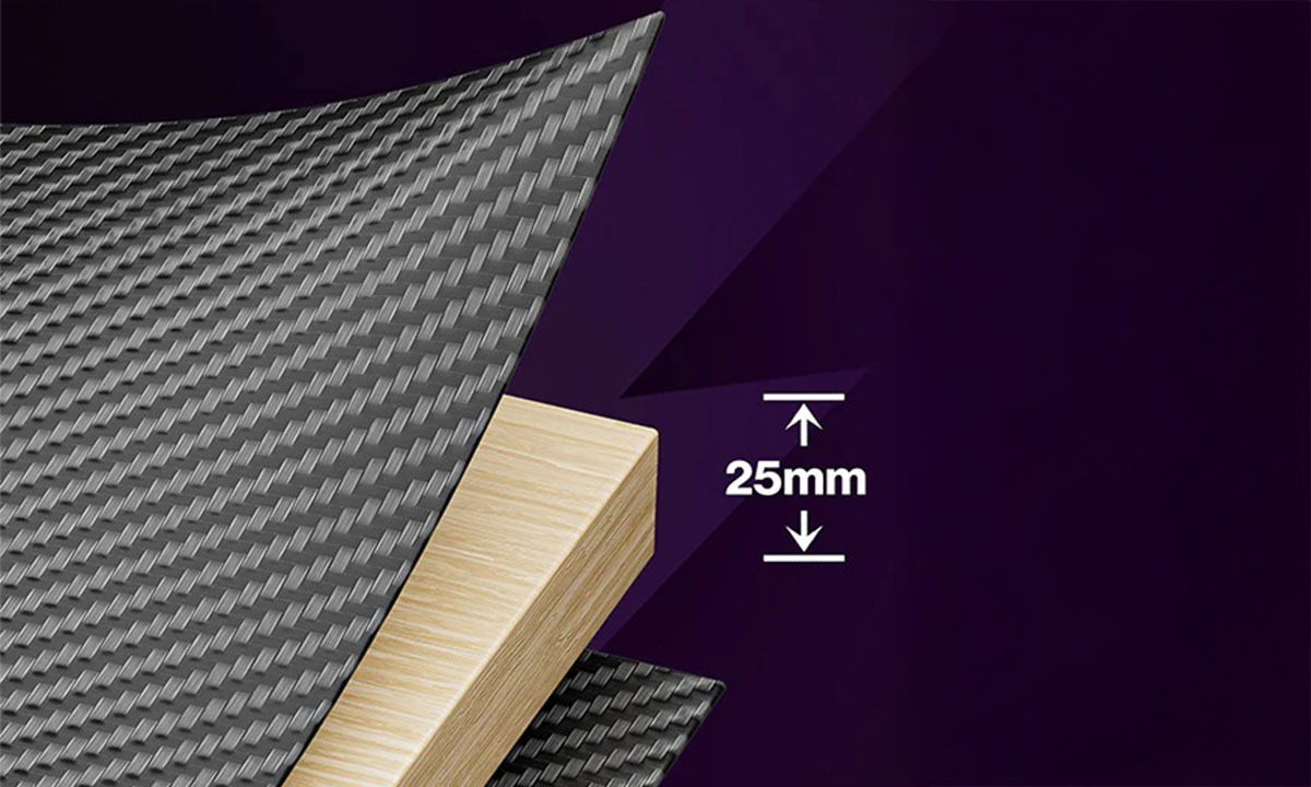 25 mm Karbon Fiber Kaplama Masa Tablası