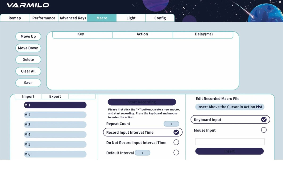 VARMILO HE Yazılımı