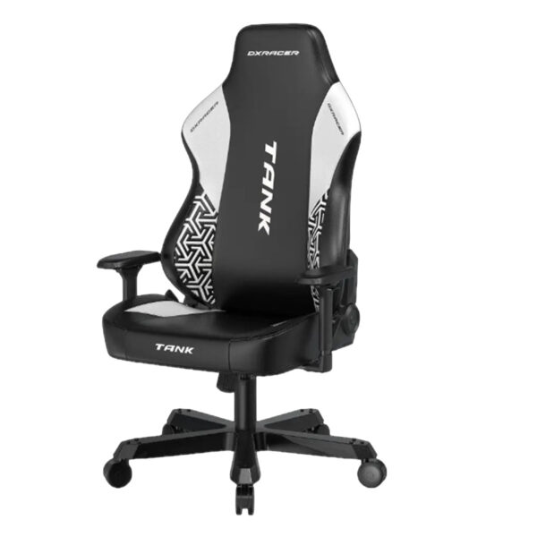 Dxracer Tank Xxl Epu Yapay Deri Bel Destekli 4d Hafızalı Yastık Siyah Beyaz Oyuncu Koltuğu 2