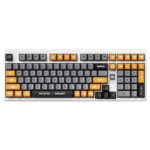 MCHOSE x Unbox Therapy UT98 Retro Therapy %98 Silent Peach V3 Switch Hotswap RGB Kablosuz İngilizce Mekanik Gaming Klavye (HW-UT98-4)