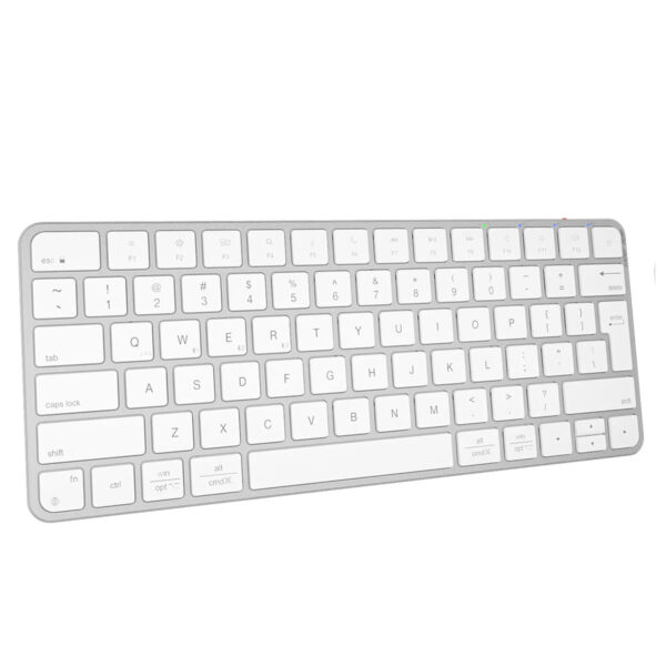 Meetion Ikey K210 Silver White Kablosuz Mac Uyumlu İngilizce Klavye 2