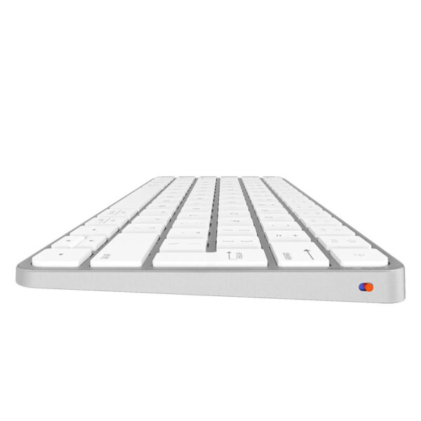 Meetion Ikey K210 Silver White Kablosuz Mac Uyumlu İngilizce Klavye 4