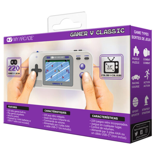 My Arcade Gamer V Retro Gri Mor Oyun Konsolu 220 Oyun 6