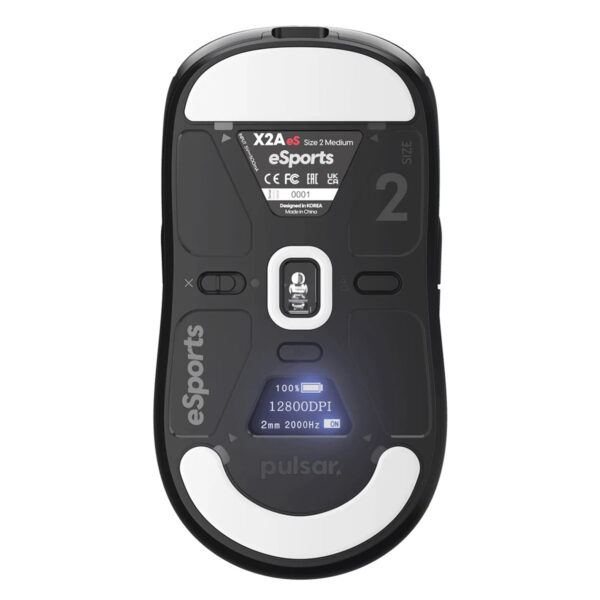 Pulsar X2a Es Black Size 2 Medium 8k Hz Kablolu + 4k Hz Kablosuz Çift El Simetrik Gaming Mouse (px2aeas21) 4