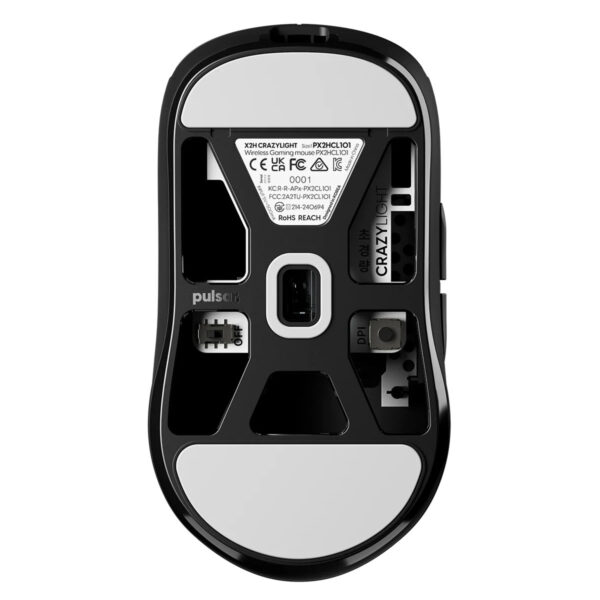 Pulsar X2h Crazylight Jet Black Size 1 Mini 8k Hz Xs 1 Sensör Kablosuz Simetrik Gaming Mouse (px2hcl101) 4