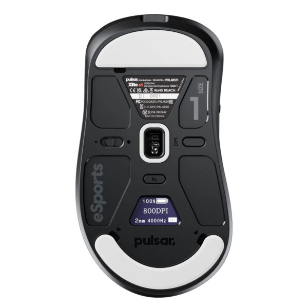 Pulsar Xlite V4 Es Black Size 1 Mini 8k Hz Xs 1 Sensör Kablosuz Gaming Mouse (pxl4es11) 4