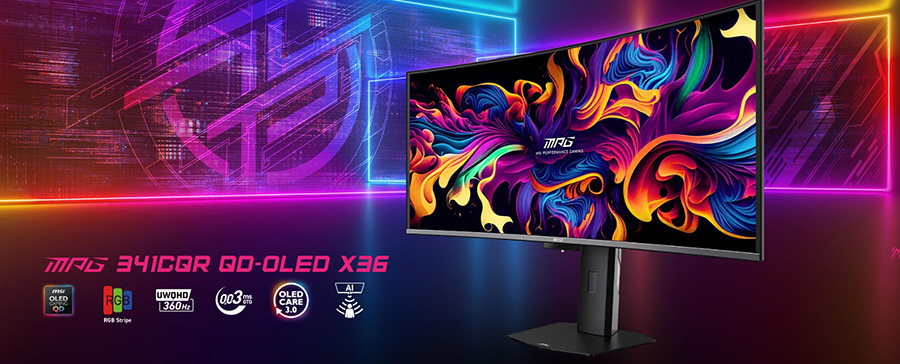 MSI MPG 341CQR QD-OLED X36 Gaming Monitör H2