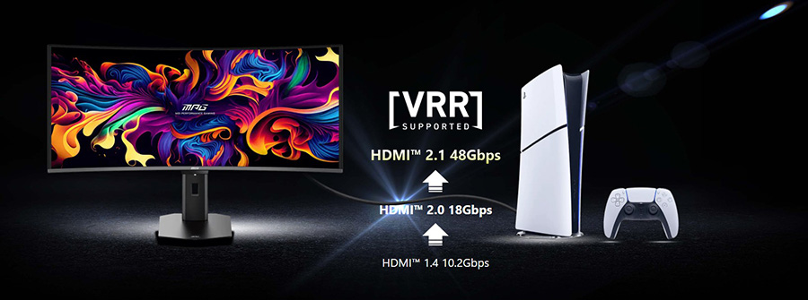 MSI MPG 341CQR QD-OLED X36 Gaming Monitör H25