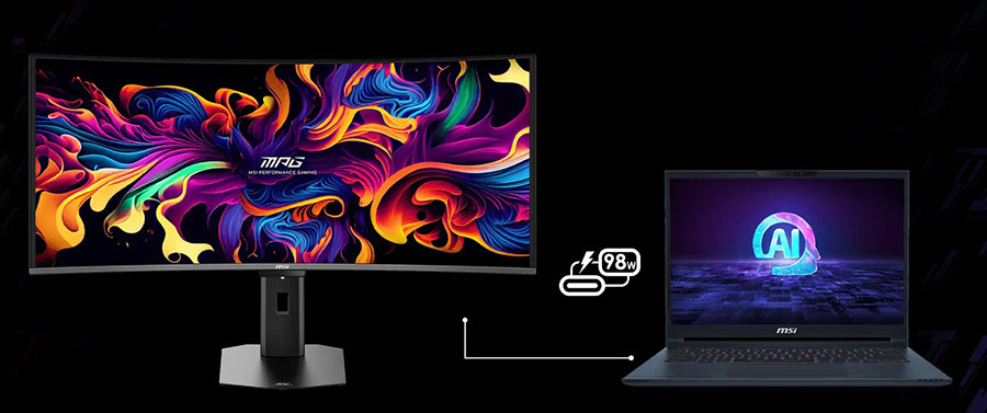 MSI MPG 341CQR QD-OLED X36 Gaming Monitör H27