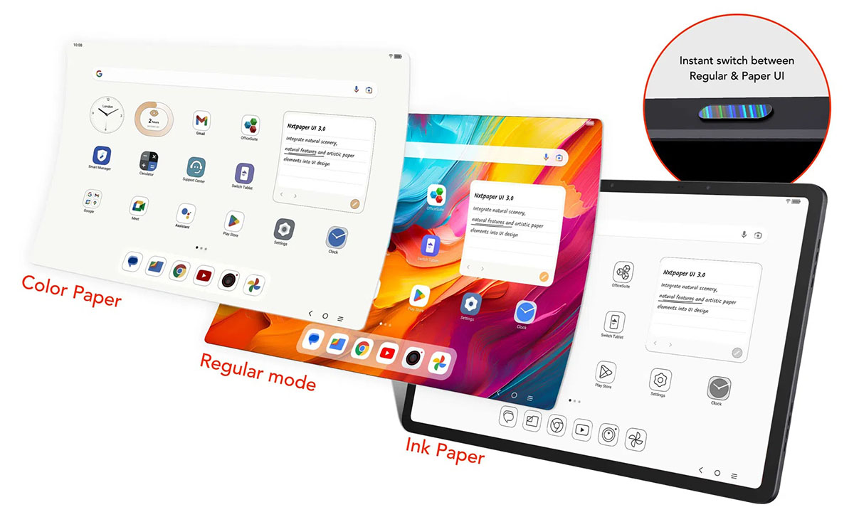 3'ü 1 arada VersaView. Kağıt benzeri dokunuş.