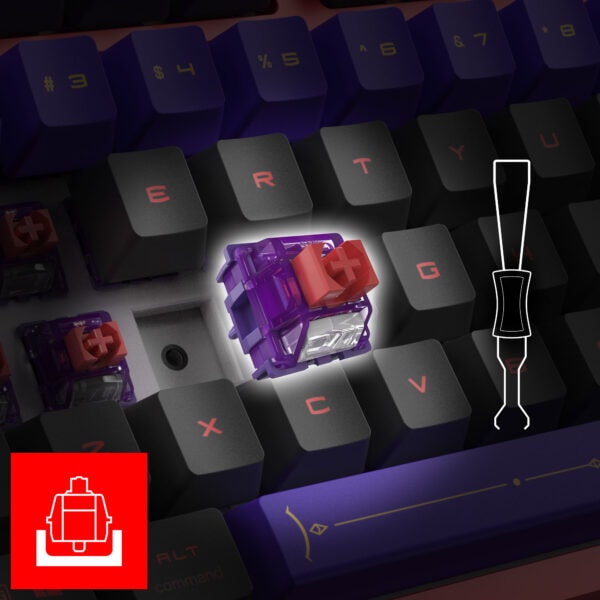 MSI FORGE TKL WIRELESS MLG EDITION Gaming Klavye H4