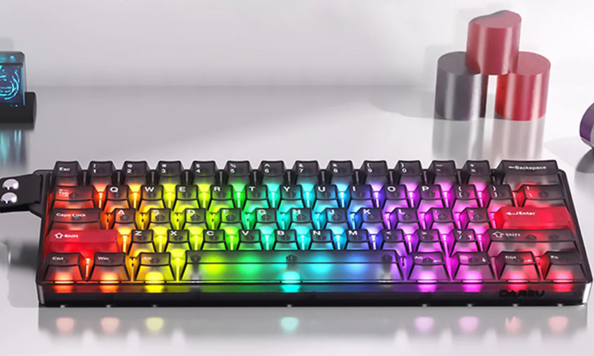 Renkli ve şeffaf, geliştirilmiş aydınlatma efekti