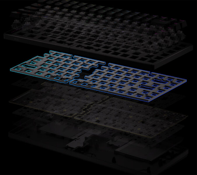 ASUS ROG Falcata %75 HFX V2 Türkçe Mekanik Gaming Klavye H8