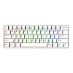 AKKO MONSGEEK FUN60 Max White Hall Effect Glare Manyetik Switch 8K Hz ARGB Kablosuz Hotswap Türkçe Gaming Klavye