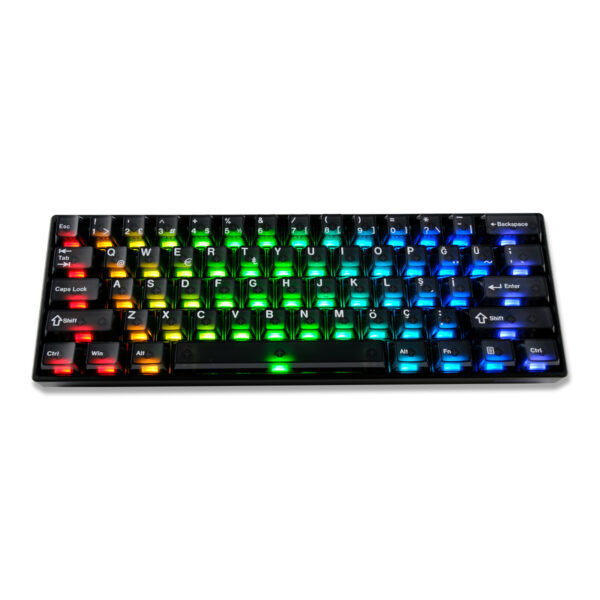 Akko Monsgeek Fun60 Pro Black Hall Effect Glare Manyetik Switch Rgb Kablosuz Hotswap Türkçe Mekanik Gaming Klavye 2