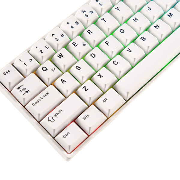 Akko Monsgeek Fun60 Pro White Hall Effect Glare Manyetik Switch Rgb Kablosuz Hotswap Türkçe Mekanik Gaming Klavye 3
