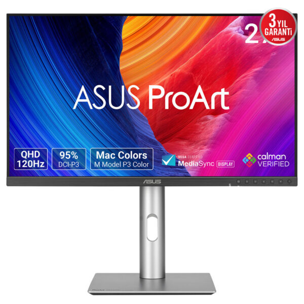 Asus Proart Display Pa278qgv 27inç 120hz 5ms 2k Qhd Adaptive Sync Ips Monitör 2