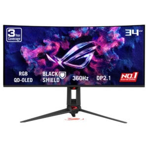 ASUS ROG Swift OLED PG34WCDN 34 inç 360Hz UWQHD Kavisli Monitör.