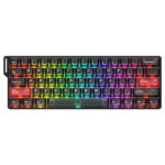 DAREU COOL 60 Black-clear %60 ICE Blade Manyetik Switch 8K Hz Hall Effect Hotswap RGB İngilizce Gaming Klavye