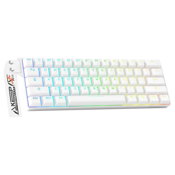 Dareu Ek60 He White ` Yulong Manyetik Switch 8k Hz Hall Effect Hotswap Rgb Ingilizce Mekanik Gaming Klavye 1